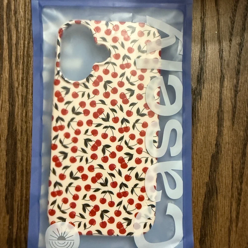 Cherry Pattern Tablet Case - Red and White